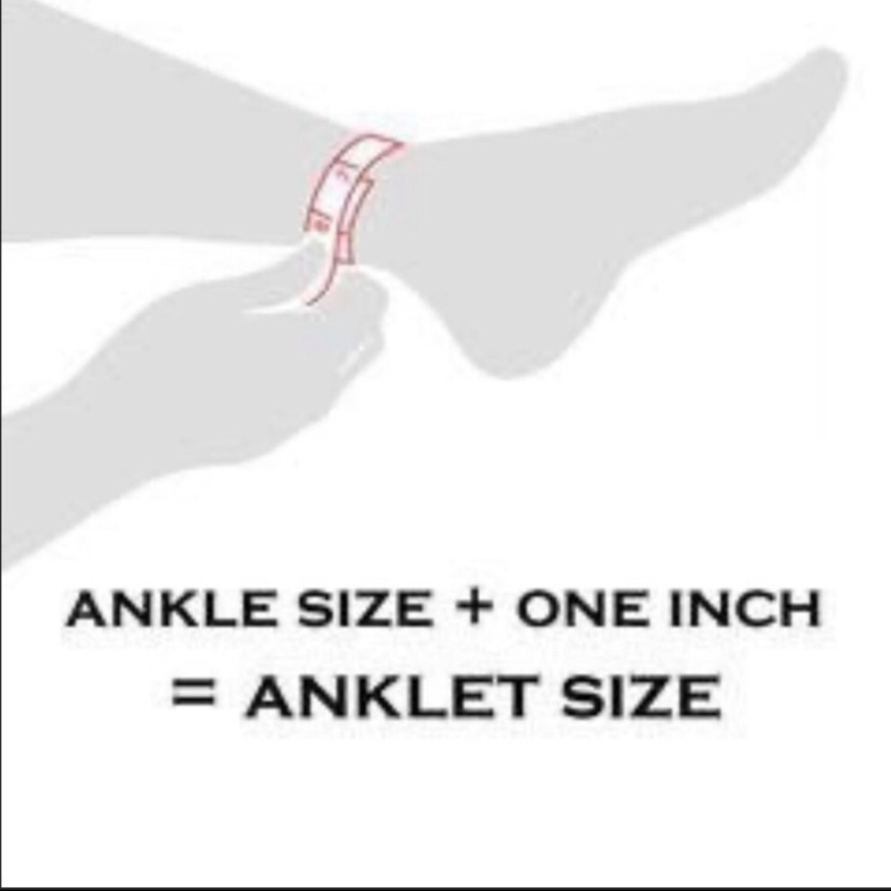 🎊HP 💕Silver Star Dangle Charm Adjustable Anklet - Picture 4 of 6